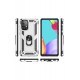 Newface Samsung Galaxy A52 Kılıf Sofya Yüzüklü Silikon Kapak - Gümüş