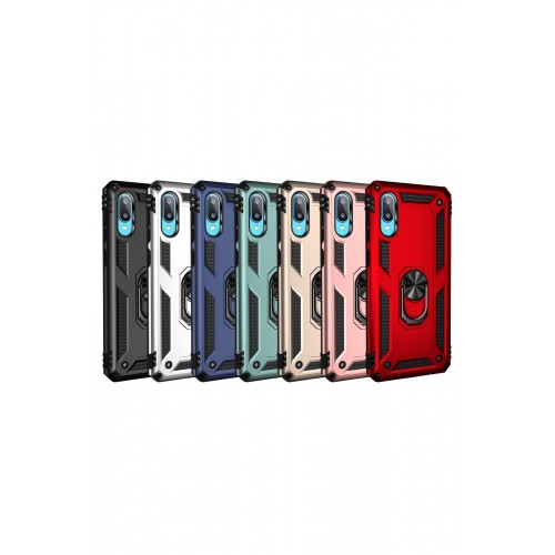 Newface Samsung Galaxy A02 Kılıf Sofya Yüzüklü Silikon Kapak - Lacivert Newface Samsung Galaxy A02 Kılıf Sofya Yüzüklü Silikon Kapak - Lacivert