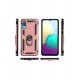 Newface Samsung Galaxy A02 Kılıf Sofya Yüzüklü Silikon Kapak - Rose