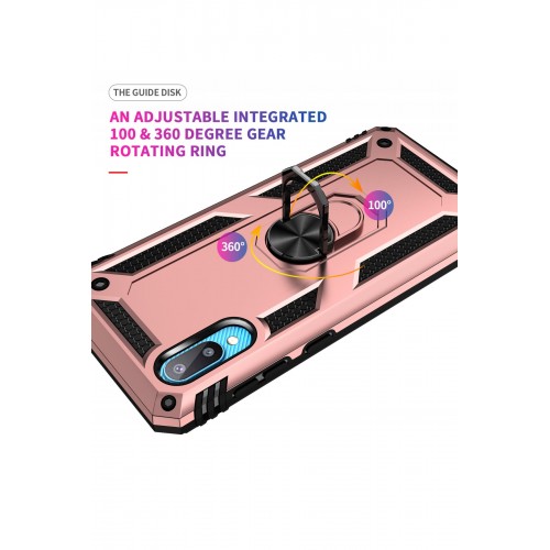 Newface Samsung Galaxy A02 Kılıf Sofya Yüzüklü Silikon Kapak - Rose Newface Samsung Galaxy A02 Kılıf Sofya Yüzüklü Silikon Kapak - Rose
