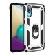 Newface Samsung Galaxy A02 Kılıf Sofya Yüzüklü Silikon Kapak - Gümüş