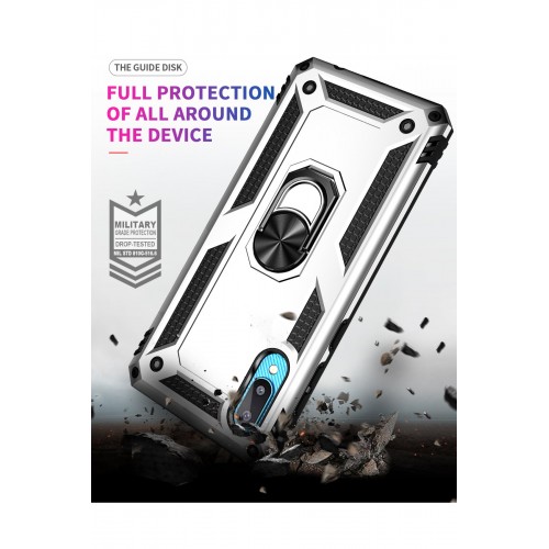Newface Samsung Galaxy A02 Kılıf Sofya Yüzüklü Silikon Kapak - Gümüş Newface Samsung Galaxy A02 Kılıf Sofya Yüzüklü Silikon Kapak - Gümüş