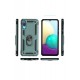Newface Samsung Galaxy A02 Kılıf Sofya Yüzüklü Silikon Kapak - Yeşil