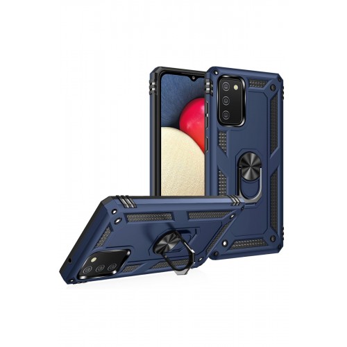 Newface Samsung Galaxy A02S Kılıf Sofya Yüzüklü Silikon Kapak - Lacivert Newface Samsung Galaxy A02S Kılıf Sofya Yüzüklü Silikon Kapak - Lacivert