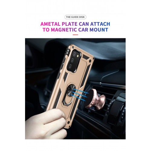 Newface Samsung Galaxy A02S Kılıf Sofya Yüzüklü Silikon Kapak - Gold Newface Samsung Galaxy A02S Kılıf Sofya Yüzüklü Silikon Kapak - Gold