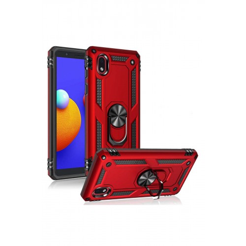 Newface Samsung Galaxy A01 Core Kılıf Sofya Yüzüklü Silikon Kapak - Siyah Newface Samsung Galaxy A01 Core Kılıf Sofya Yüzüklü Silikon Kapak - Siyah