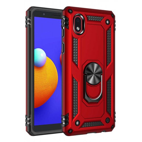 Newface Samsung Galaxy A01 Core Kılıf Sofya Yüzüklü Silikon Kapak - Kırmızı Newface Samsung Galaxy A01 Core Kılıf Sofya Yüzüklü Silikon Kapak - Kırmızı