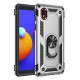 Newface Samsung Galaxy A01 Core Kılıf Sofya Yüzüklü Silikon Kapak - Gümüş Newface Samsung Galaxy A01 Core Kılıf Sofya Yüzüklü Silikon Kapak - Gümüş