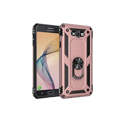 Newface Samsung Galaxy J7 Kılıf Sofya Yüzüklü Silikon Kapak - Rose Newface Samsung Galaxy J7 Kılıf Sofya Yüzüklü Silikon Kapak - Rose