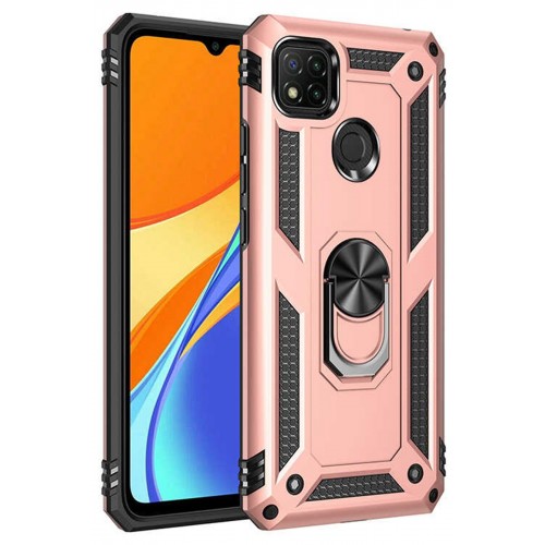 Newface Xiaomi Redmi 9C Kılıf Sofya Yüzüklü Silikon Kapak - Rose Newface Xiaomi Redmi 9C Kılıf Sofya Yüzüklü Silikon Kapak - Rose