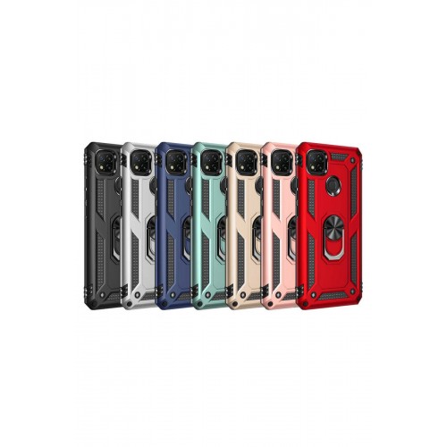 Newface Xiaomi Redmi 9C Kılıf Sofya Yüzüklü Silikon Kapak - Rose Newface Xiaomi Redmi 9C Kılıf Sofya Yüzüklü Silikon Kapak - Rose