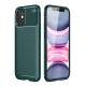 Newface iPhone 12 Mini Kılıf Focus Karbon Silikon - Yeşil
