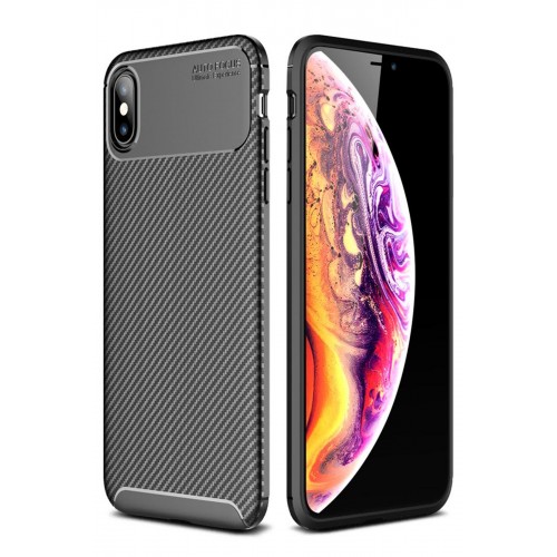 Newface iPhone XS Max Kılıf Focus Karbon Silikon - Siyah Newface iPhone XS Max Kılıf Focus Karbon Silikon - Siyah