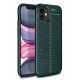 Newface iPhone 12 Kılıf Focus Derili Silikon - Yeşil Newface iPhone 12 Kılıf Focus Derili Silikon - Yeşil