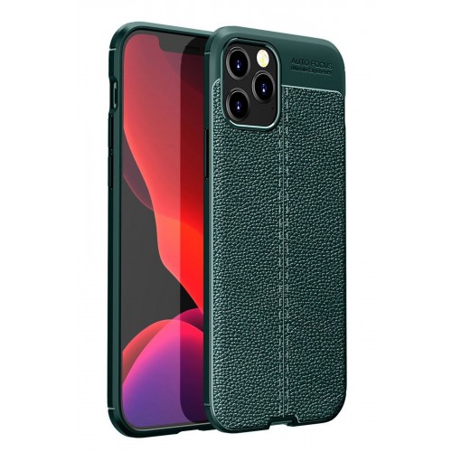 Newface iPhone 12 Pro Max Kılıf Focus Derili Silikon - Yeşil Newface iPhone 12 Pro Max Kılıf Focus Derili Silikon - Yeşil