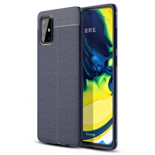 Newface Samsung Galaxy A71 Kılıf Focus Derili Silikon - Lacivert Newface Samsung Galaxy A71 Kılıf Focus Derili Silikon - Lacivert