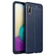 Newface Samsung Galaxy A02 Kılıf Focus Derili Silikon - Lacivert Newface Samsung Galaxy A02 Kılıf Focus Derili Silikon - Lacivert