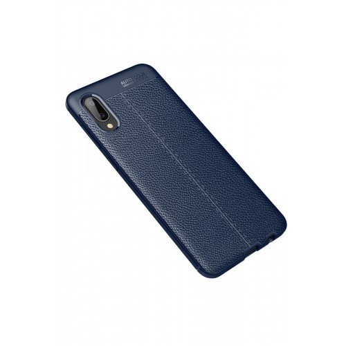 Newface Samsung Galaxy A02 Kılıf Focus Derili Silikon - Lacivert Newface Samsung Galaxy A02 Kılıf Focus Derili Silikon - Lacivert