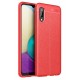 Newface Samsung Galaxy A02 Kılıf Focus Derili Silikon - Kırmızı Newface Samsung Galaxy A02 Kılıf Focus Derili Silikon - Kırmızı