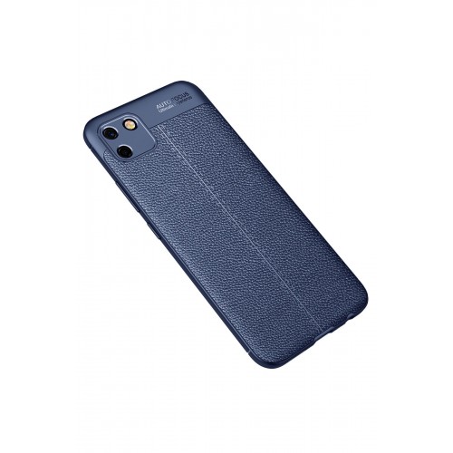 Newface Realme C11 2021 Kılıf Focus Derili Silikon - Lacivert Newface Realme C11 2021 Kılıf Focus Derili Silikon - Lacivert