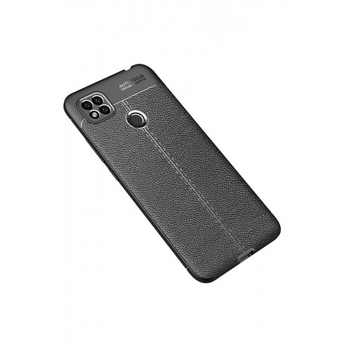 Newface Xiaomi Redmi 9C Kılıf Focus Derili Silikon - Siyah Newface Xiaomi Redmi 9C Kılıf Focus Derili Silikon - Siyah