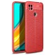 Newface Xiaomi Redmi 9C Kılıf Focus Derili Silikon - Kırmızı Newface Xiaomi Redmi 9C Kılıf Focus Derili Silikon - Kırmızı