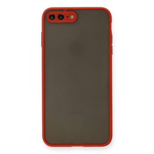 Newface iPhone 7 Plus Kılıf Montreal Silikon Kapak - Kırmızı Newface iPhone 7 Plus Kılıf Montreal Silikon Kapak - Kırmızı