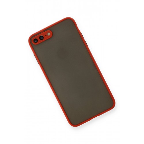 Newface iPhone 7 Plus Kılıf Montreal Silikon Kapak - Kırmızı Newface iPhone 7 Plus Kılıf Montreal Silikon Kapak - Kırmızı