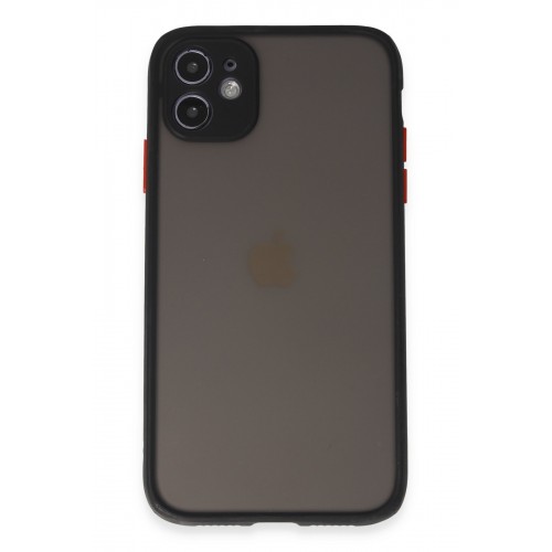 Newface iPhone 11 Kılıf Montreal Silikon Kapak - Siyah