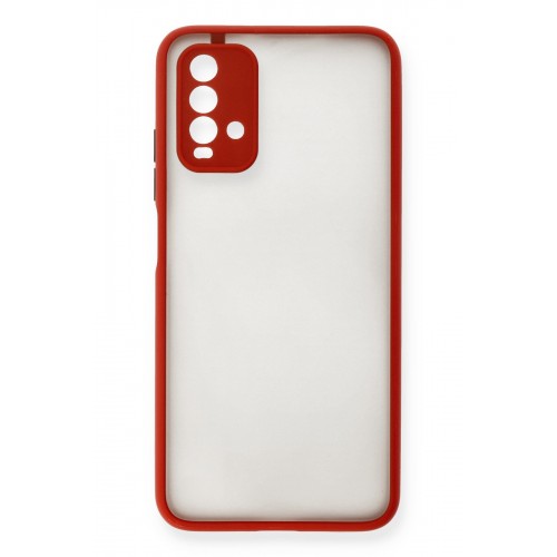 Newface Xiaomi Redmi Note 9 4G Kılıf Montreal Silikon Kapak - Kırmızı