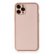 Newface iPhone 11 Pro Max Kılıf Coco Deri Silikon Kapak - Pembe Newface iPhone 11 Pro Max Kılıf Coco Deri Silikon Kapak - Pembe