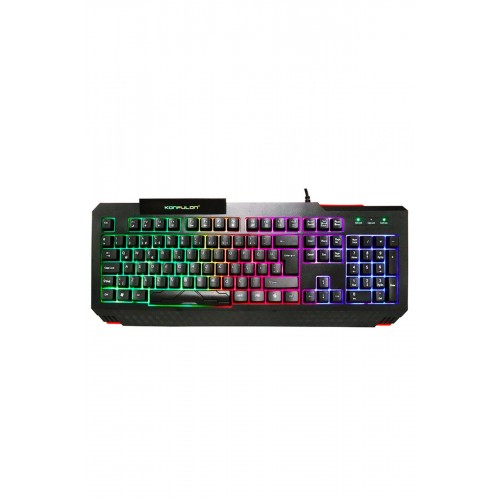 Konfulon V2 RGB Işıklı Türkçe Q Kablolu Gaming Klavye