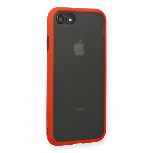 Newface iPhone SE 2020 Kılıf Montreal Silikon Kapak - Kırmızı Newface iPhone SE 2020 Kılıf Montreal Silikon Kapak - Kırmızı