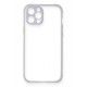 Newface iPhone 12 Kılıf Miami Şeffaf Silikon  - Lila