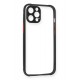 Newface iPhone 12 Kılıf Miami Şeffaf Silikon  - Siyah