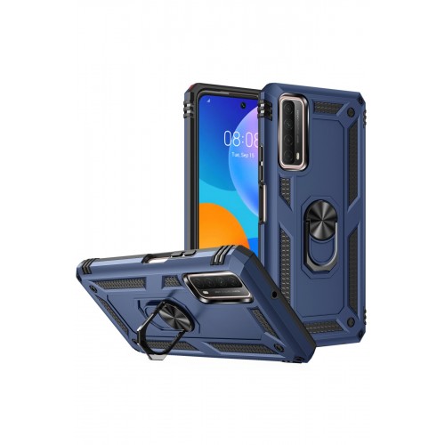 Newface Huawei P Smart 2021 Kılıf Sofya Yüzüklü Silikon Kapak - Lacivert Newface Huawei P Smart 2021 Kılıf Sofya Yüzüklü Silikon Kapak - Lacivert