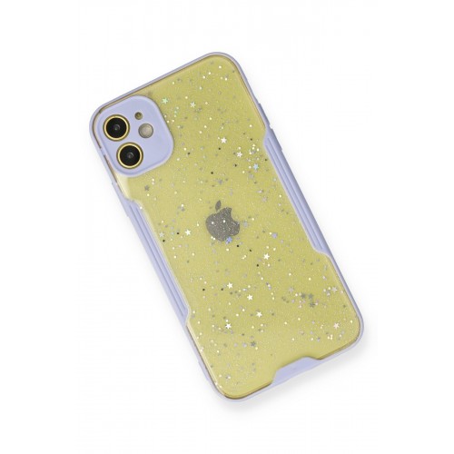Newface iPhone 12 Mini Kılıf Platin Simli Silikon - Lila Newface iPhone 12 Mini Kılıf Platin Simli Silikon - Lila