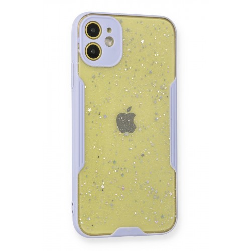 Newface iPhone 12 Mini Kılıf Platin Simli Silikon - Lila Newface iPhone 12 Mini Kılıf Platin Simli Silikon - Lila