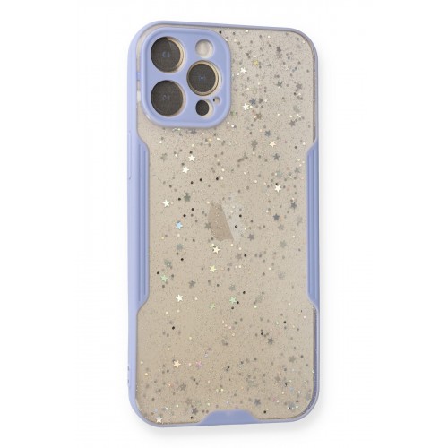 Newface iPhone 12 Pro Max Kılıf Platin Simli Silikon - Lila Newface iPhone 12 Pro Max Kılıf Platin Simli Silikon - Lila