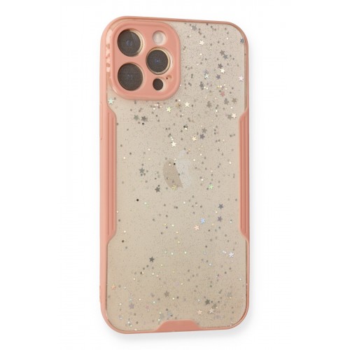 Newface iPhone 12 Pro Max Kılıf Platin Simli Silikon - Pembe Newface iPhone 12 Pro Max Kılıf Platin Simli Silikon - Pembe
