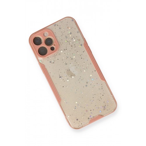 Newface iPhone 12 Pro Max Kılıf Platin Simli Silikon - Pembe Newface iPhone 12 Pro Max Kılıf Platin Simli Silikon - Pembe