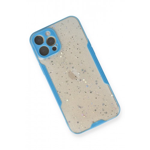 Newface iPhone 12 Pro Max Kılıf Platin Simli Silikon - Mavi Newface iPhone 12 Pro Max Kılıf Platin Simli Silikon - Mavi