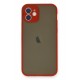 Newface iPhone 12 Kılıf Montreal Silikon Kapak - Kırmızı