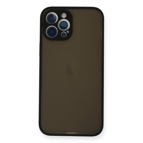 Newface iPhone 12 Pro Kılıf Montreal Silikon Kapak - Siyah