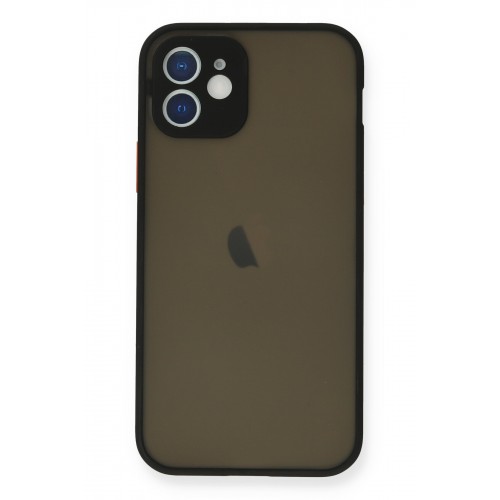 Newface iPhone 12 Mini Kılıf Montreal Silikon Kapak - Siyah