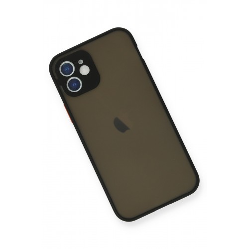 Newface iPhone 12 Mini Kılıf Montreal Silikon Kapak - Siyah Newface iPhone 12 Mini Kılıf Montreal Silikon Kapak - Siyah