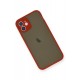 Newface iPhone 12 Mini Kılıf Montreal Silikon Kapak - Kırmızı