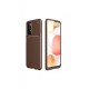 Newface Samsung Galaxy A52 Kılıf Focus Karbon Silikon - Kahverengi Newface Samsung Galaxy A52 Kılıf Focus Karbon Silikon - Kahverengi