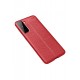Newface Samsung Galaxy S21 Plus Kılıf Focus Derili Silikon - Kırmızı Newface Samsung Galaxy S21 Plus Kılıf Focus Derili Silikon - Kırmızı