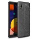 Newface Samsung Galaxy A01 Core Kılıf Focus Derili Silikon - Siyah Newface Samsung Galaxy A01 Core Kılıf Focus Derili Silikon - Siyah